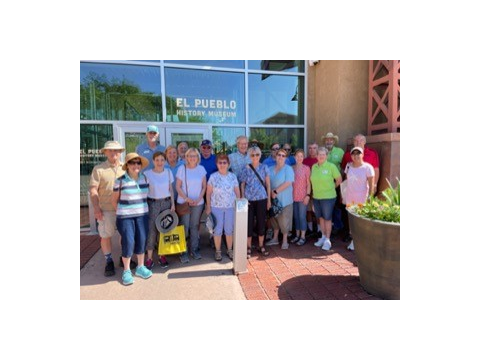 Group outside El Pueblo History Museum